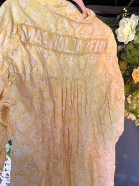 Magnolia Pearl Floral Yellow Blouse